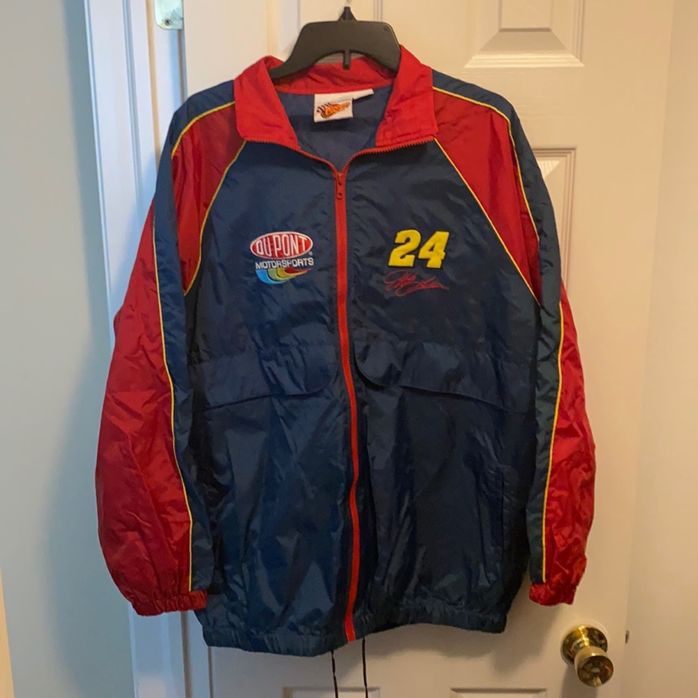 Winners circle Jeff Gordon windbreaker